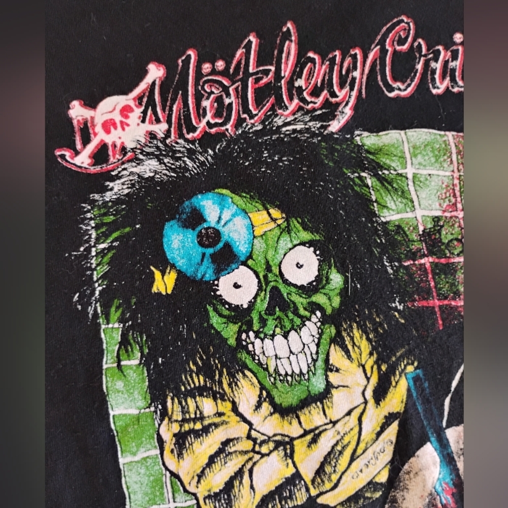 MOTLEY CRUE DR FEELGOOD TOUR 89-90 PUSHEAD ROCK METAL T SHIRT 2XL WINTERLAND TAG - Picture 4 of 13